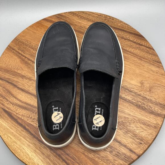 Born Loafers Mens Size 11 M Black Leather Penny Casual Comfort Slip On Shoes - Picture 5 of 8